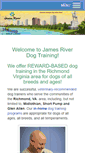 Mobile Screenshot of jamesriverdogtraining.com